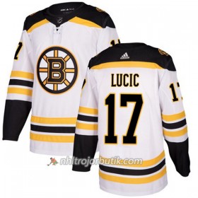 Män Ishockey Boston Bruins Tröja Milan Lucic 17 Adidas 2017-2018 Vit Authentic